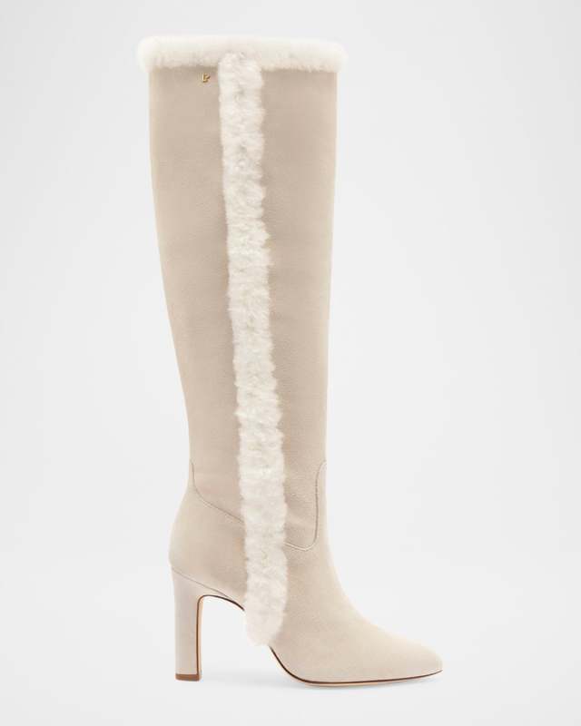 Cindy Suede Winter Knee Boots